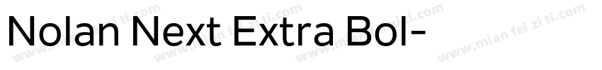 Nolan Next Extra Bol字体转换